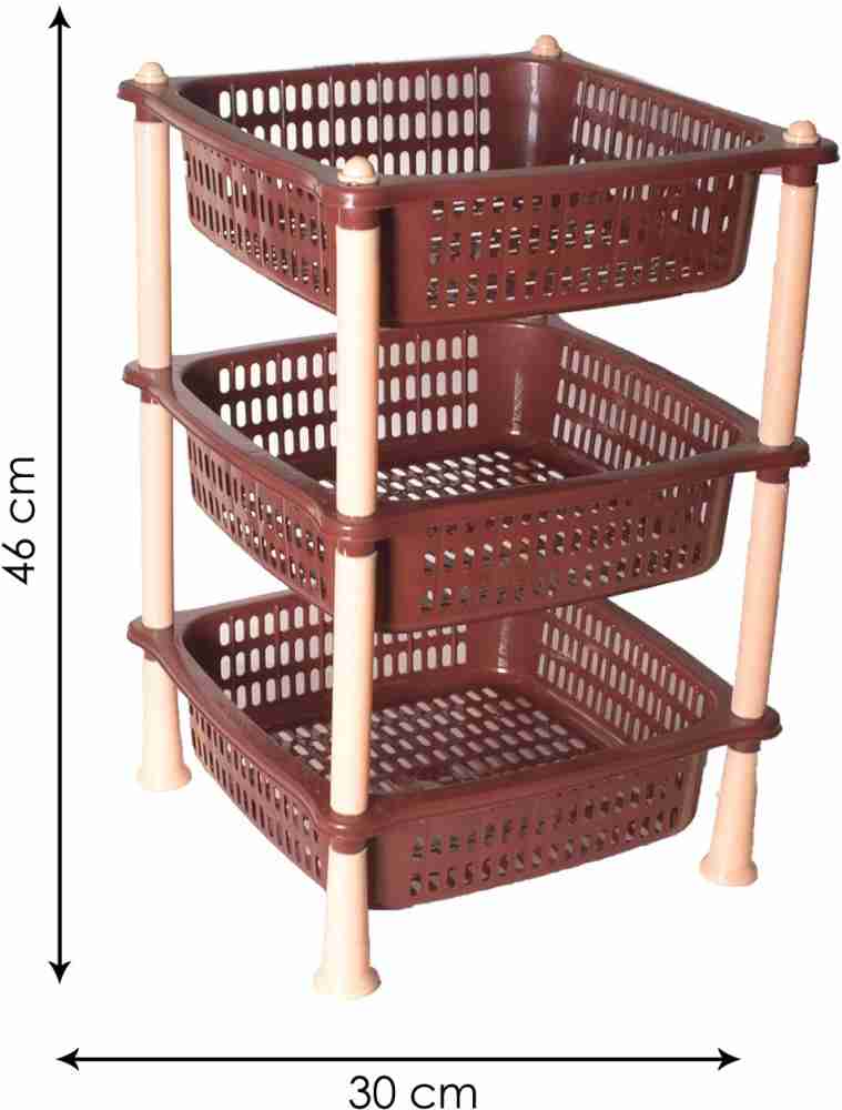 Buy Saura 3-Layer Multipurpose Utility Racks Kitchen Storage Easy