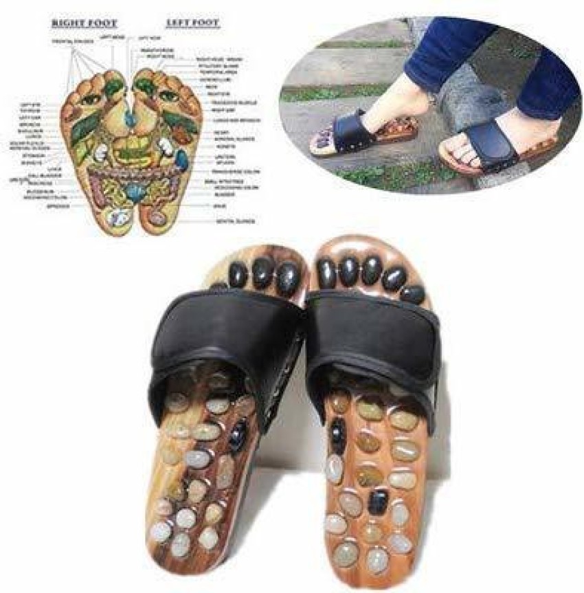 WS- ACUPUNCTURE FOOT MASSAGE SLIPPER WITH RIBBON DESIGN | Lazada PH
