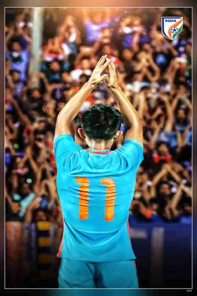 Sunil Chhetri Football Player Matte Finish Poster Paper Print