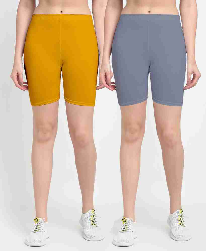 Womens yellow discount cycling shorts