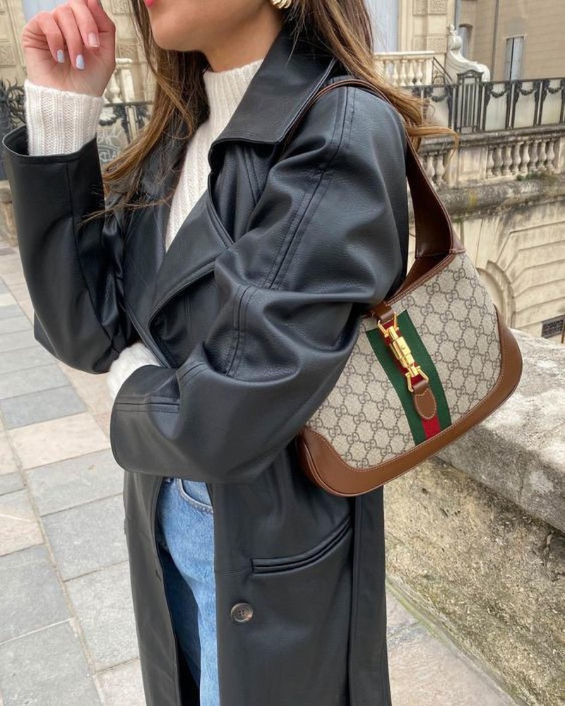 Jackie 1961 Small Shoulder Bag in Brown - Gucci