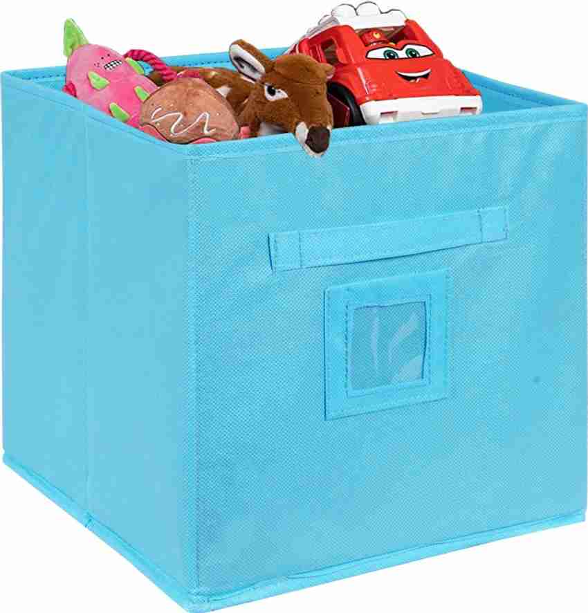 Fabric storage on sale containers with lids