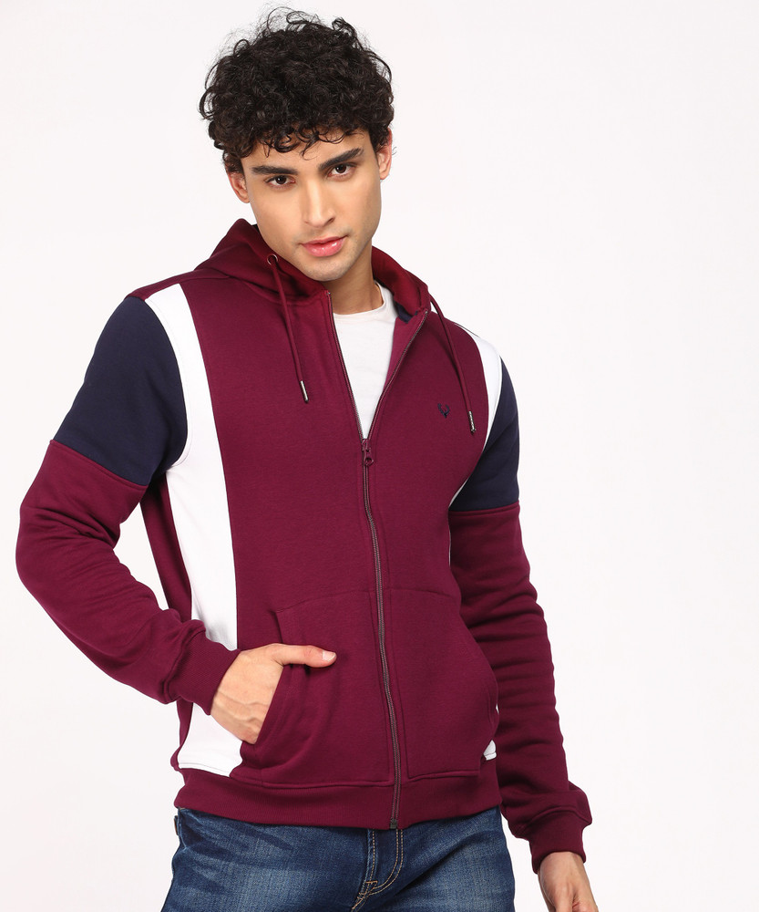 Allen Solly Full Sleeve Color Block Men Sweatshirt