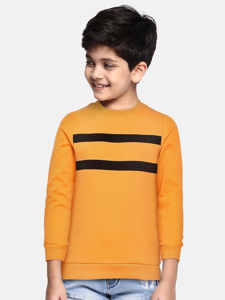 M H Juniors Full Sleeve Striped Boys Sweatshirt Buy M H Juniors
