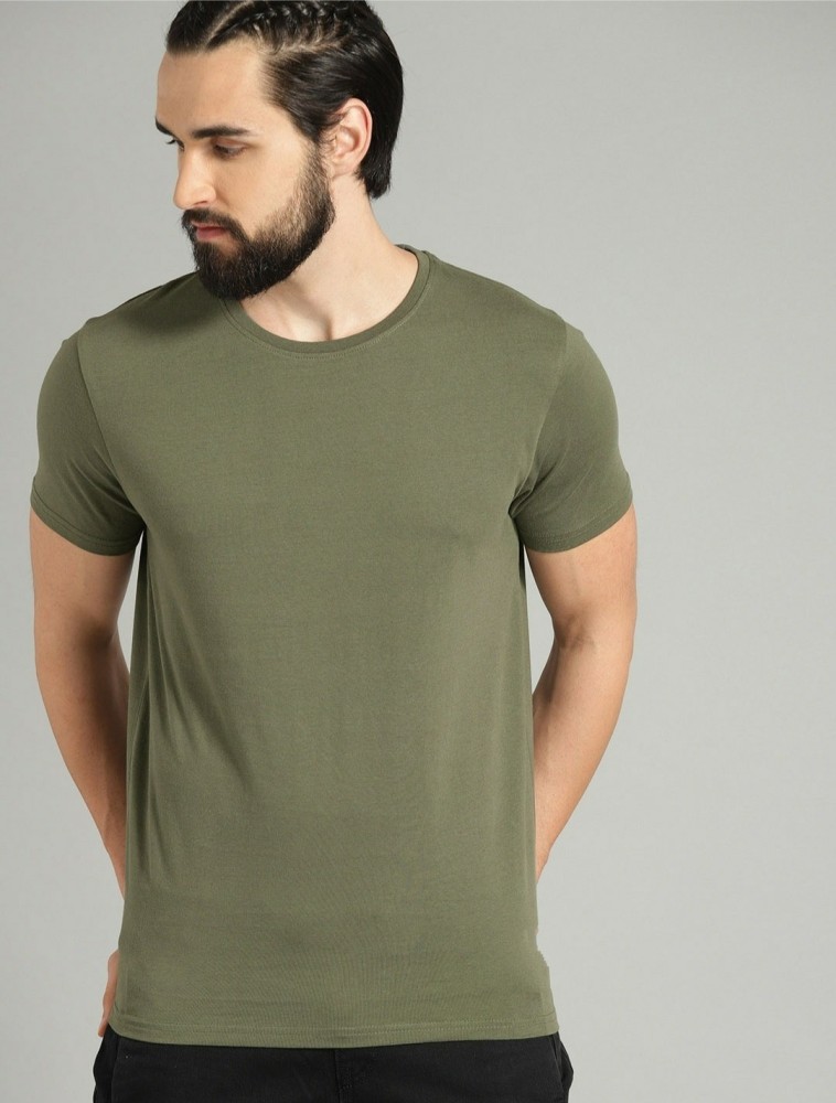 js Clothing Solid Men Round Neck Green T Shirt Buy js Clothing Solid Men Round Neck Green T Shirt Online at Best Prices in India Flipkart