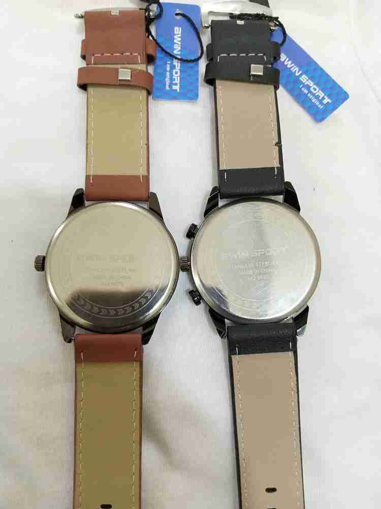 Awin sport watch stainless steel back outlet