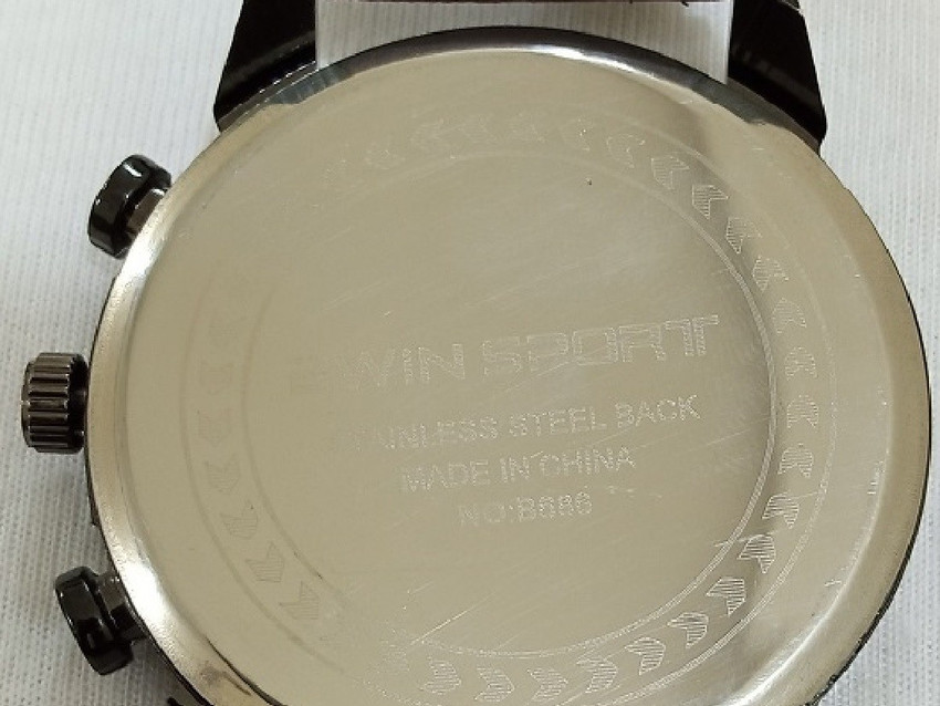 Bwin sport watch stainless steel back store