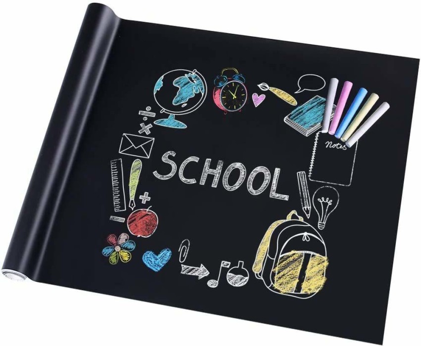 Black Chalkboard Contact Paper Roll - 8 FT Chalk India