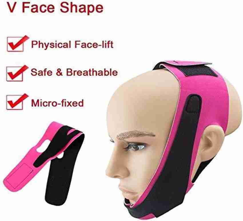Breathable Compression Chin Bandage - V Shaped Face Mask Double