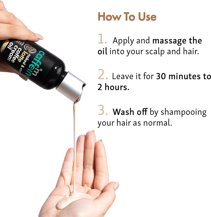 Naked & Raw Coffee Scalp & Hair Oil For Hair Growth With Redensyl & Argan  Oil