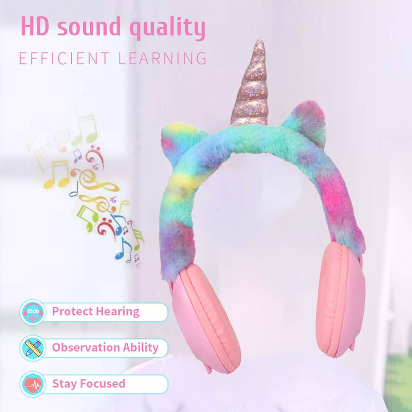 Rainbow unicorn headphones cheap