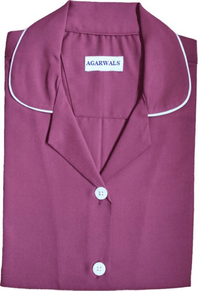 Agarwals Nurse Uniform/Nurse Dress Maroon(Size Small) Shirt Hospital Scrub  Price in India - Buy Agarwals Nurse Uniform/Nurse Dress Maroon(Size Small) Shirt  Hospital Scrub online at