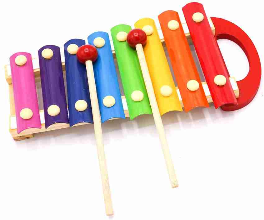 JAPSI Mini Xylophone Wooden Musical Toy for Kids with Mallets