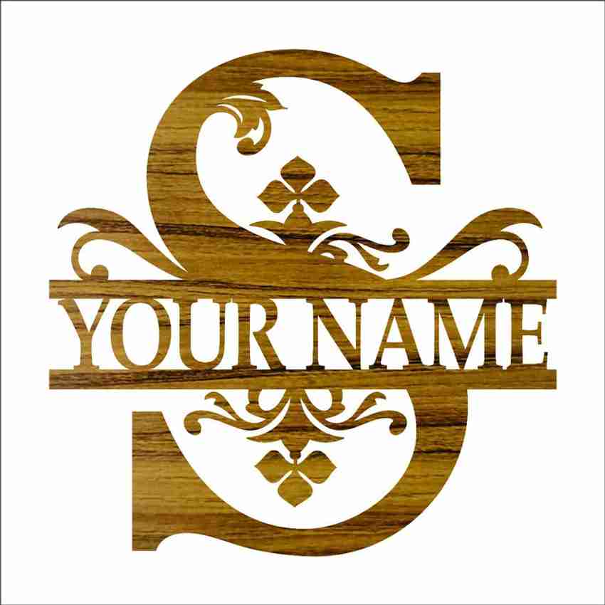 Monogram nameplate on sale