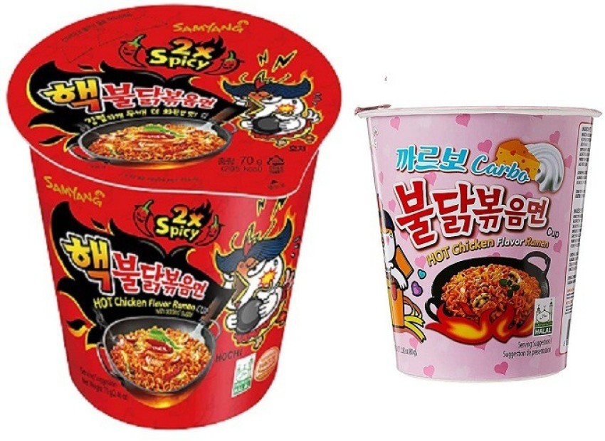 Samyang Hot Chicken Ramen Noodles 40 Packs - Carbo Buldak, 40