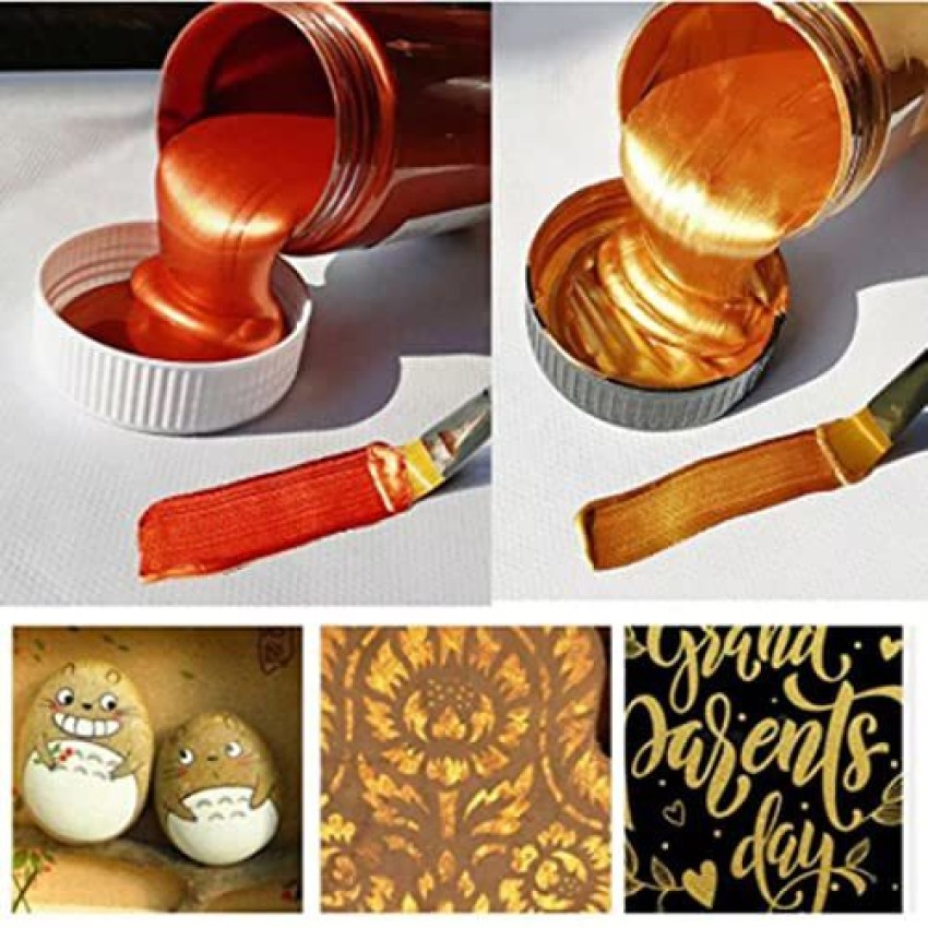 60ml Metallic Acrylic Paint Resin Pigments Gold Silver Copper For Epoxy  Resin Jewelry Making Handmade DIY Colorant Pigment