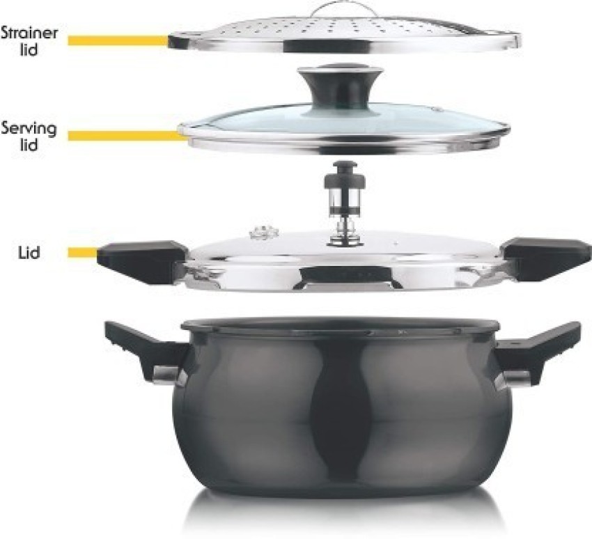 Vinod Cookware 5.5 L Outer Lid Induction Bottom Pressure Cooker Price in India Buy Vinod Cookware 5.5 L Outer Lid Induction Bottom Pressure Cooker online at Flipkart