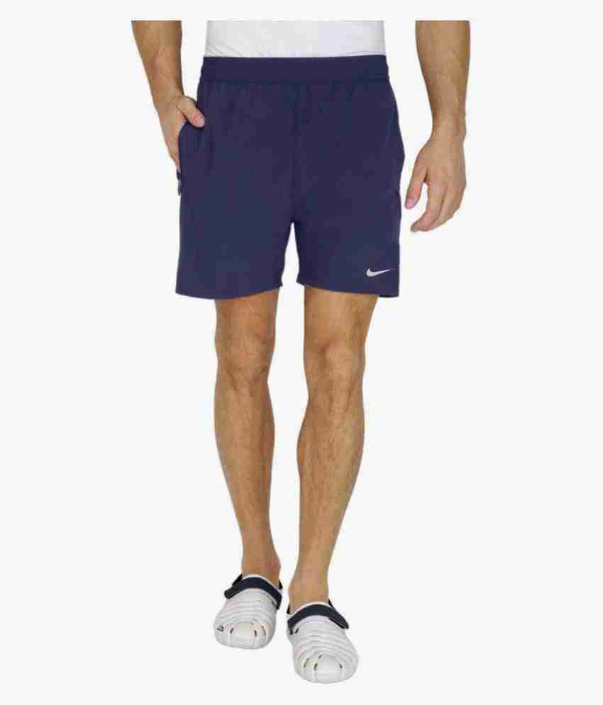 nike pro Solid Men Blue Sports Shorts Buy nike pro Solid Men