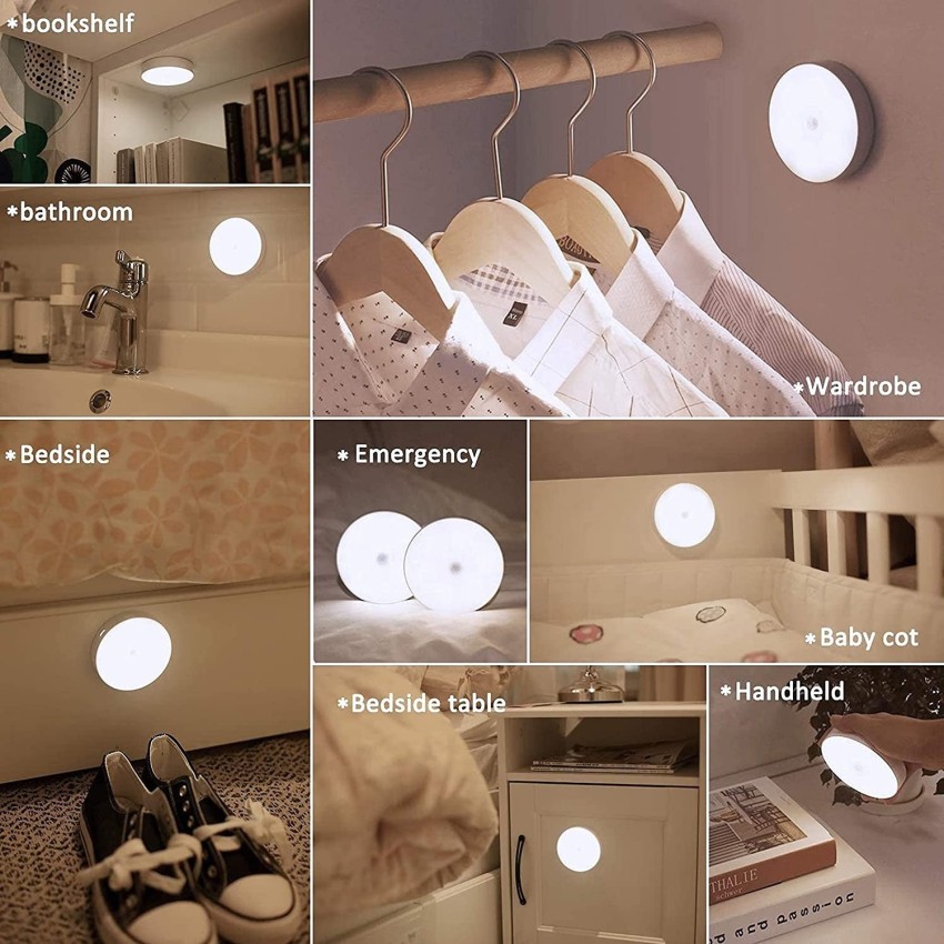 Motion Sensor Hallway Night Lights Rechargeable Led Light Portable 270