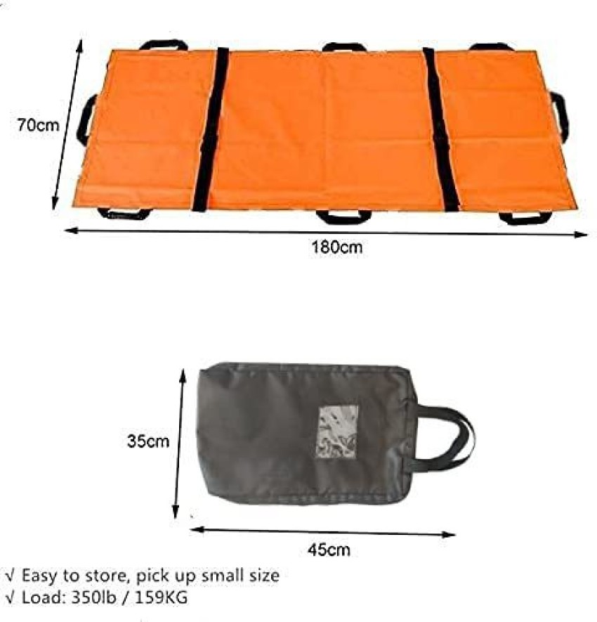 Emergency Medical Portable Soft Stretcher with Safety Belt, for