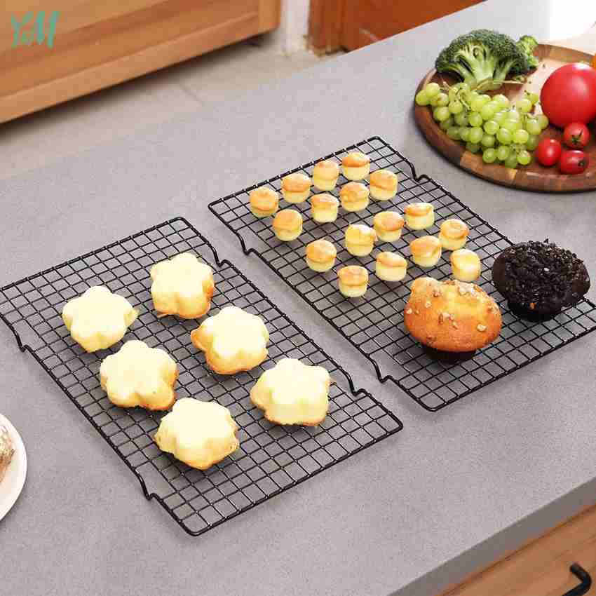 Stainless Steel Wire Grid Cooling Cake Food Rack Oven Safe Kitchen Baking  Pizza Bread Barbecue Holder