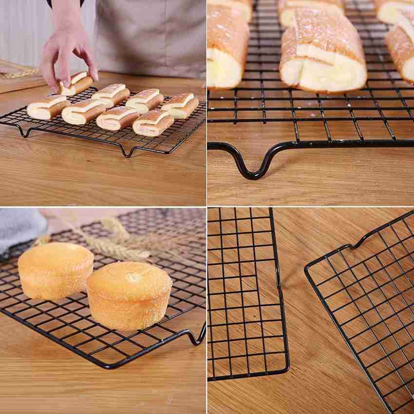 Stainless Steel Wire Grid Cooling Cake Food Rack Oven Safe Kitchen Baking  Pizza Bread Barbecue Holder