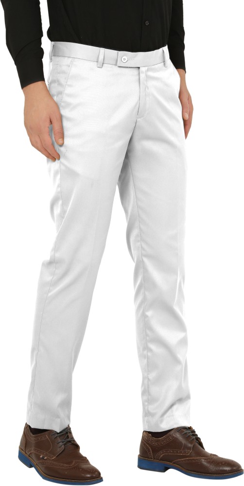 Hem and Stitch Slim Fit Men Black White Trousers  Buy Hem and Stitch Slim  Fit Men Black White Trousers Online at Best Prices in India  Flipkartcom