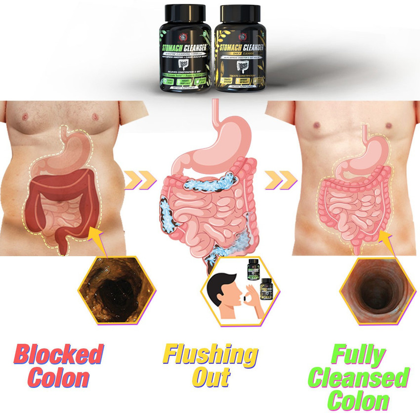 The Yoga Man lab Stomach Cleanser Colon Detox Intestine Cleanser 1pack Daily Cleanse 3pack Price in India Buy The Yoga Man lab Stomach Cleanser Colon Detox Intestine Cleanser 1pack