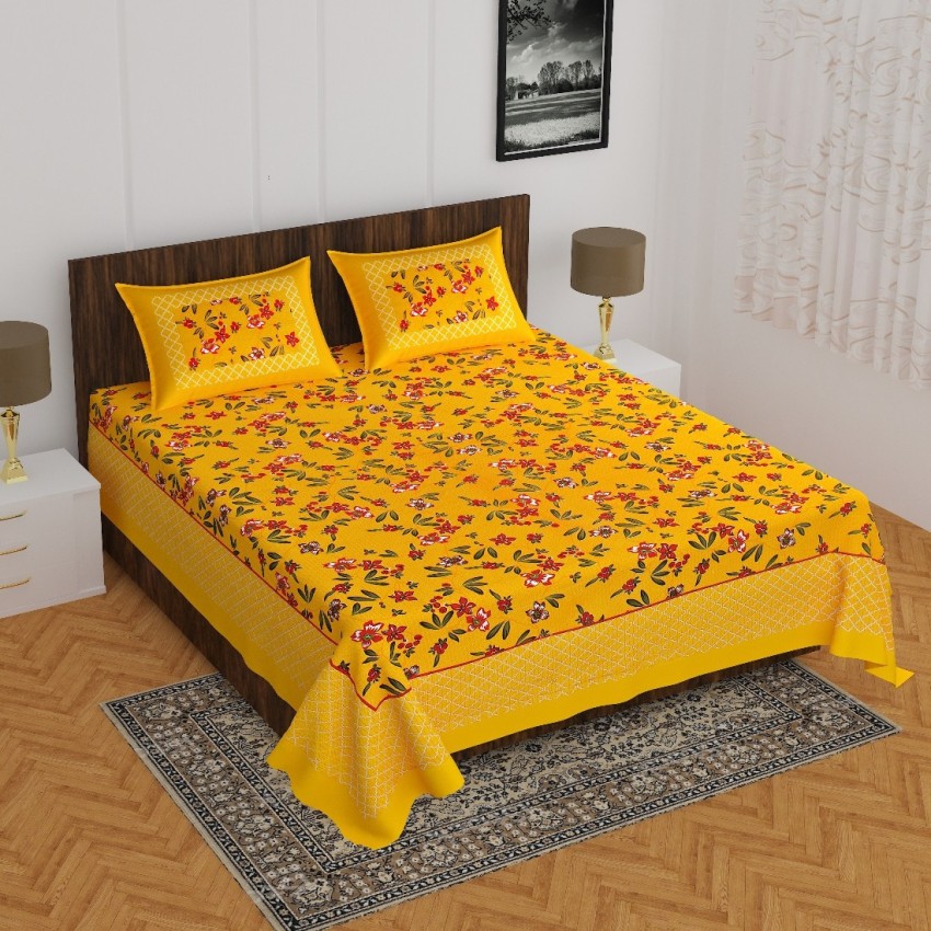 CCC 144 TC Cotton Double Animal Flat Bedsheet - Buy CCC 144 TC