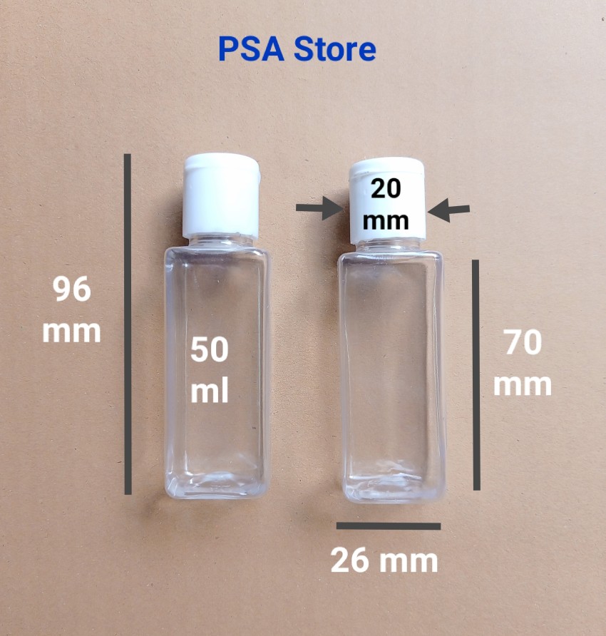 Vaporisateur PET transparent 50 ml
