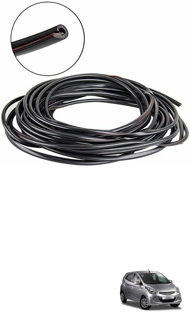 Car door edge trim outlet molding