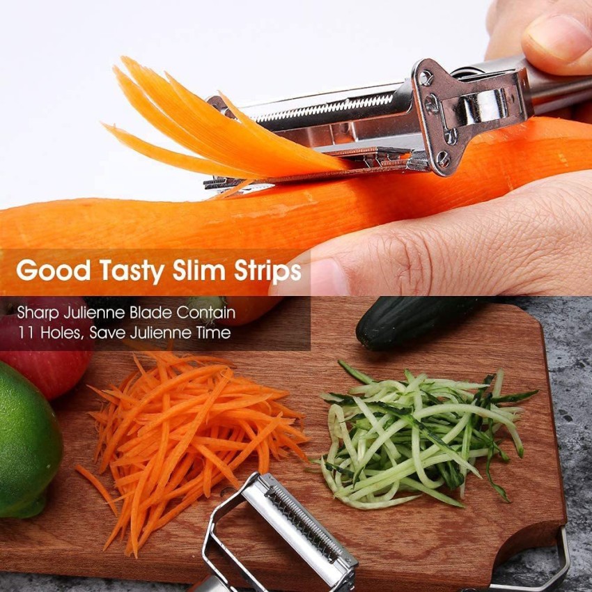 Cucumber Potato Carrot Julienne Cutter Slicer Vegetable Fruit Peeler Grater