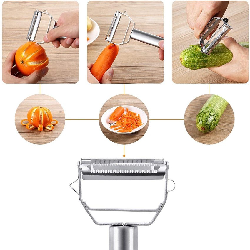 Cucumber Potato Carrot Julienne Cutter Slicer Vegetable Fruit Peeler Grater