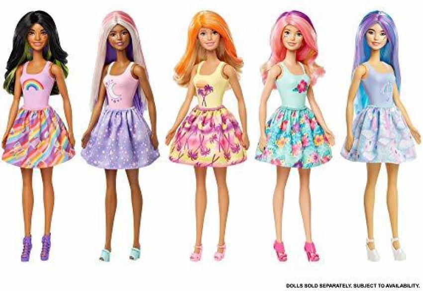 Barbie Color Reveal - Colour Changing Surprise Fruit Pattern Dress Dolls  Series HJX49 Shop Now