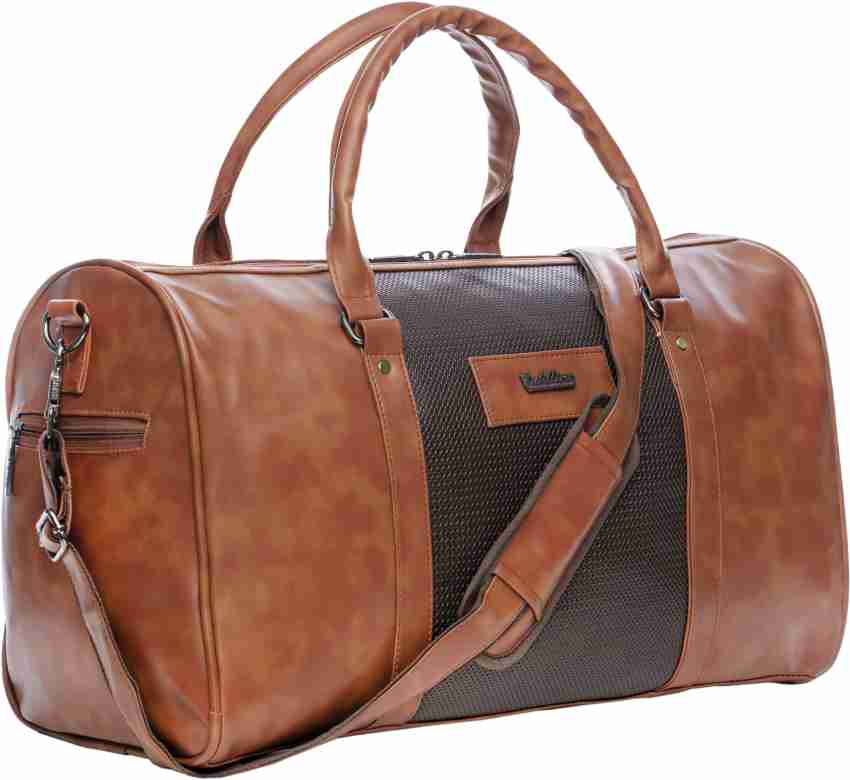 VGN LTHR WOVEN TOTE tan Travel bag 400702