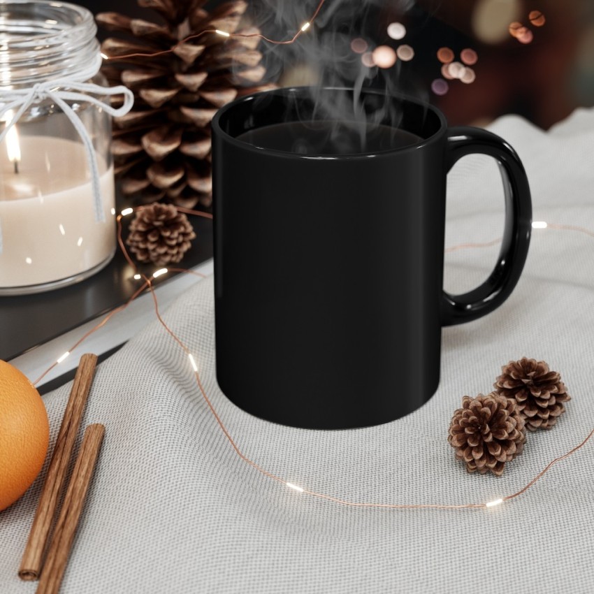 Buy Glossy 300Ml Black Ceramic (Set Of 2 ) Coffee Mug at 68% OFF