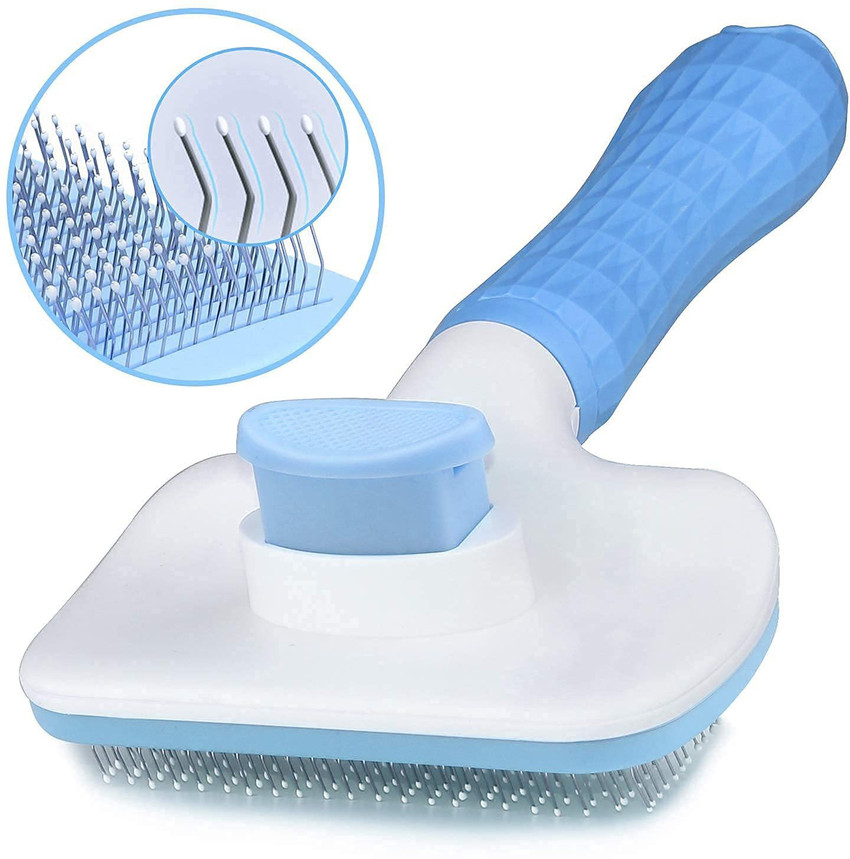 LOVELY MALL Dog Cat Grooming Shedding Brush For German Shepherd