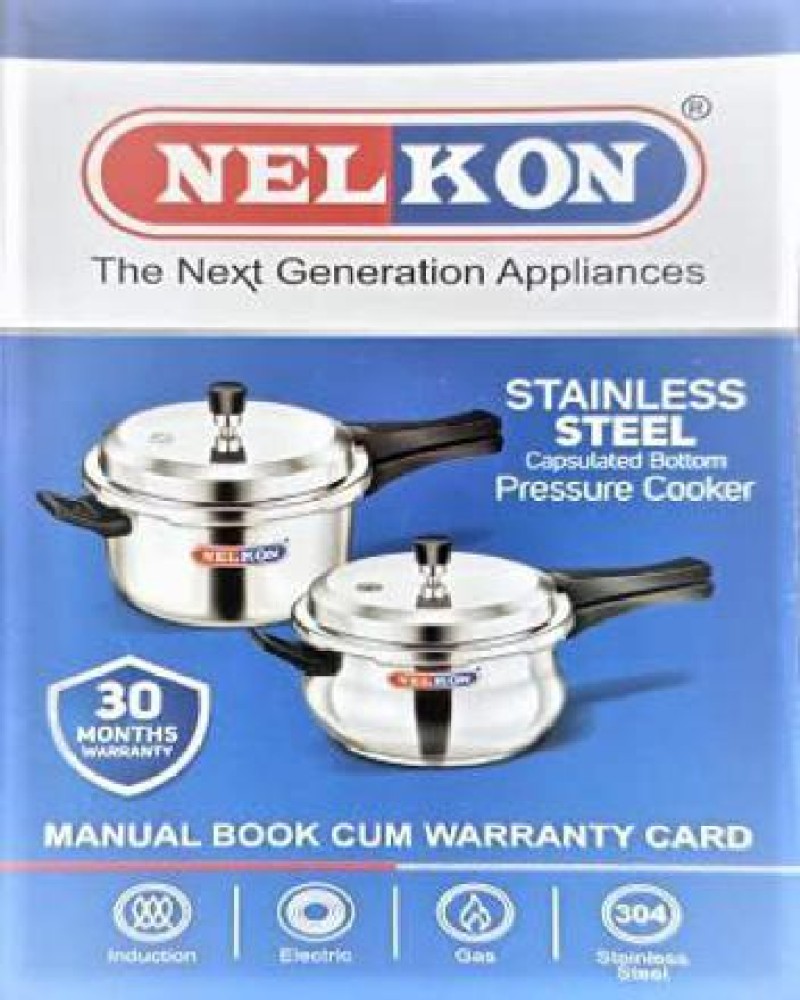 Nelkon 1.5 L Outer Lid Induction Bottom Pressure Cooker Price in India Buy Nelkon 1.5 L Outer Lid Induction Bottom Pressure Cooker online at Flipkart