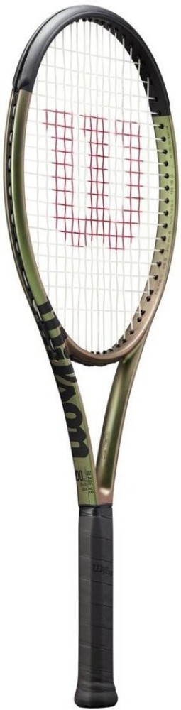 WILSON BLADE 100 V-8.0-300G- Grip3 Gold, Green Unstrung Tennis