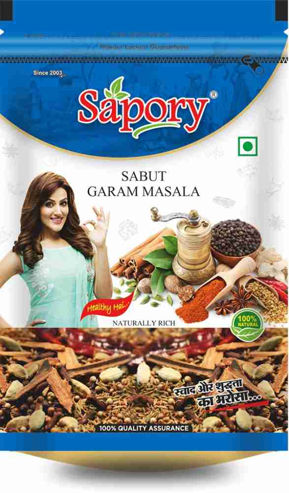 Sapory Sabut Garam Masala 100 gm Price in India - Buy Sapory Sabut Garam  Masala 100 gm online at