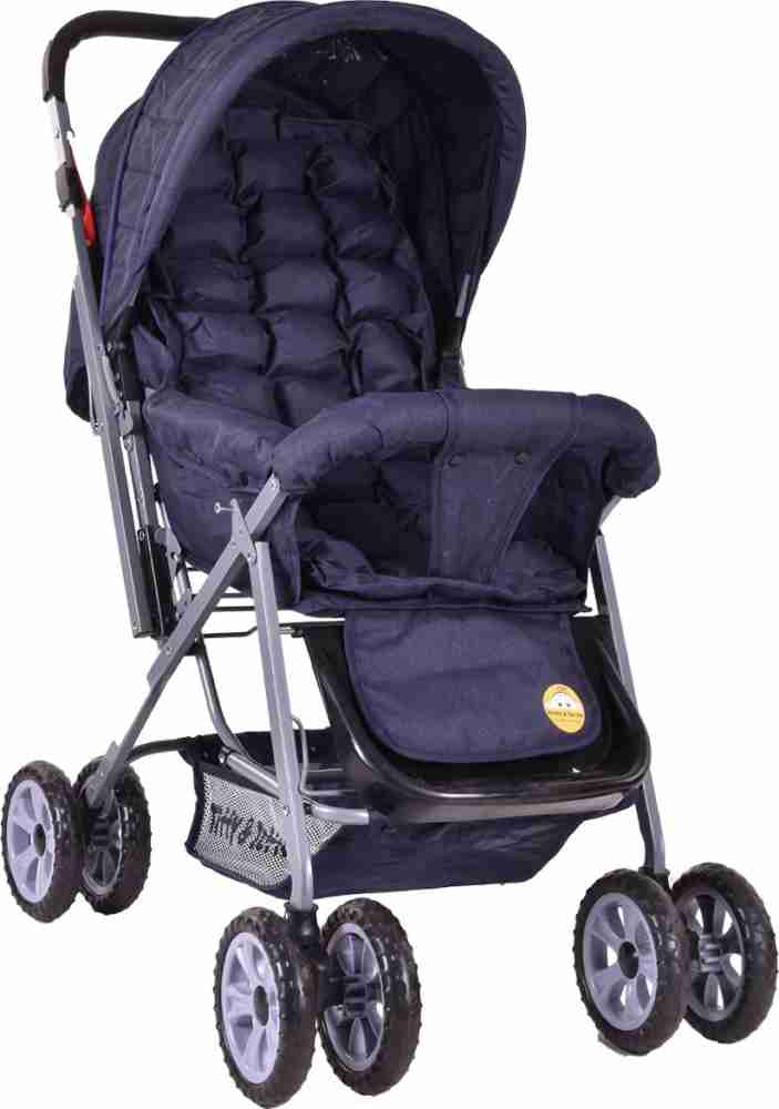 Baby stroller with outlet reversible handle