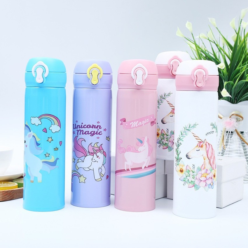 New Kids Cute Cartoon Insulated Water Bottle Thermos 480ml