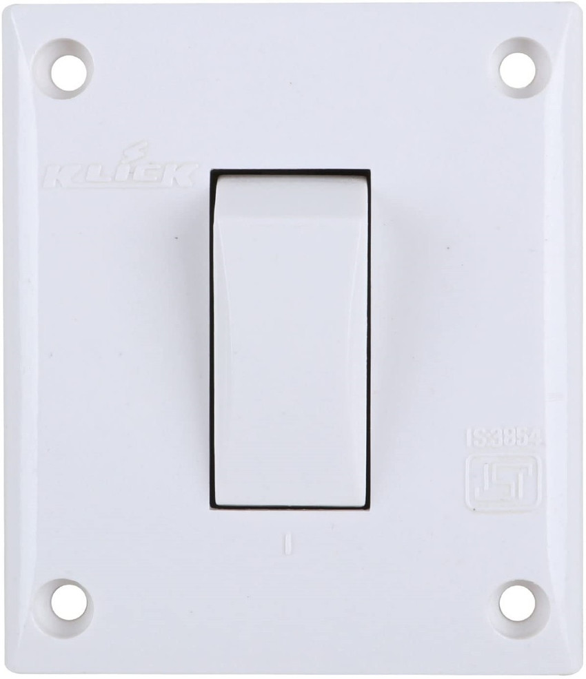 KLICK One Way Switch Single Pole Light Switch Fire Retardant