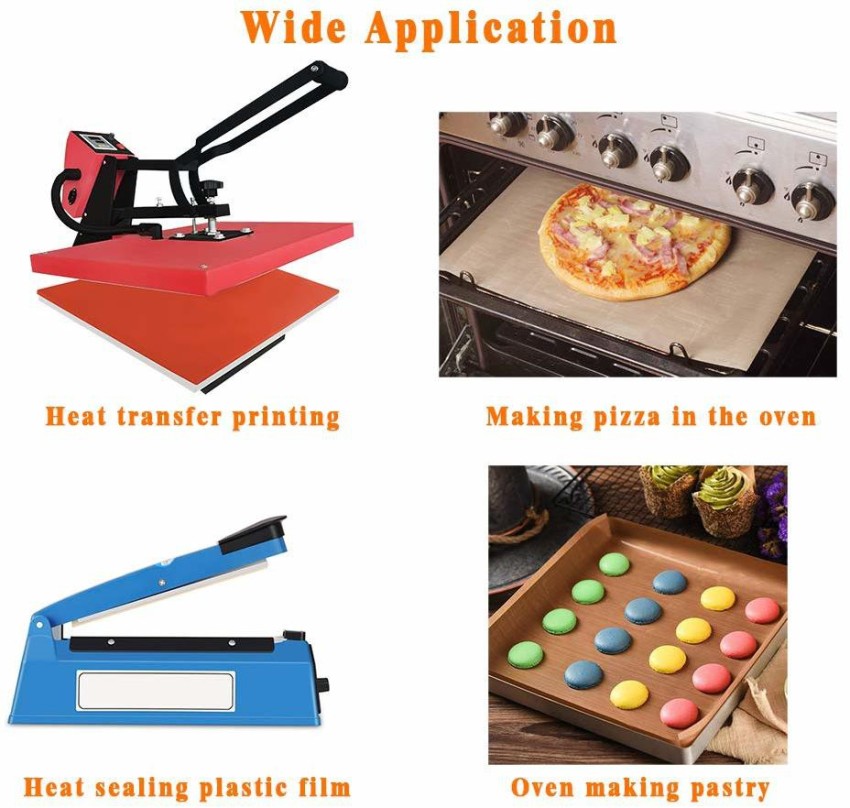 2 PCS Heat Press Platen Wrap Cover，Reusable Non-Stick Heat Resistant Teflon  Protector for Protecting Sublimation Heat Pressing Machine Plate (2pcs  Brown 16 * 20in) : : Toys & Games