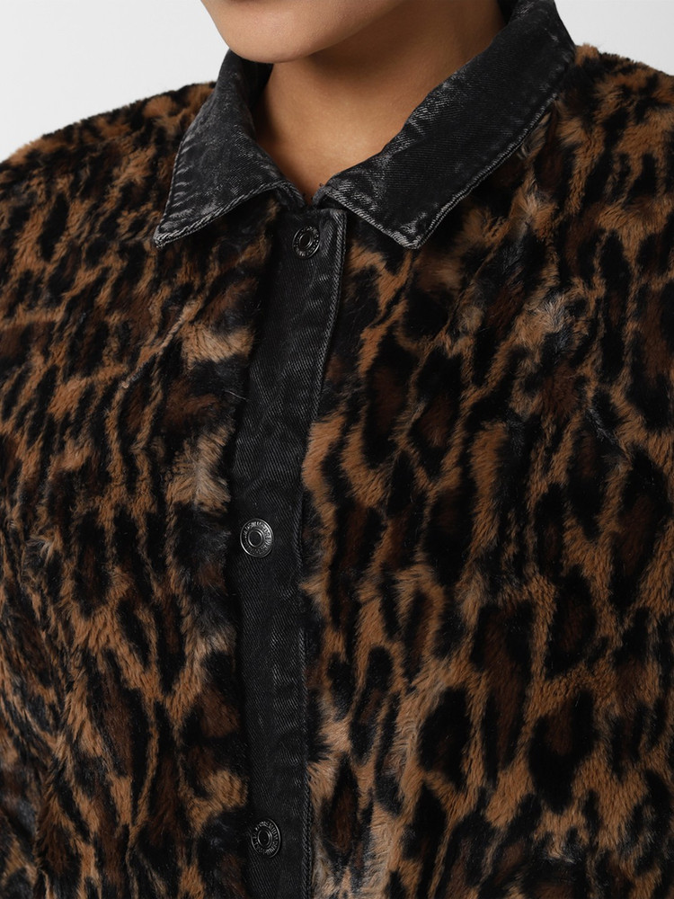 Leopard print jacket forever 21 hot sale