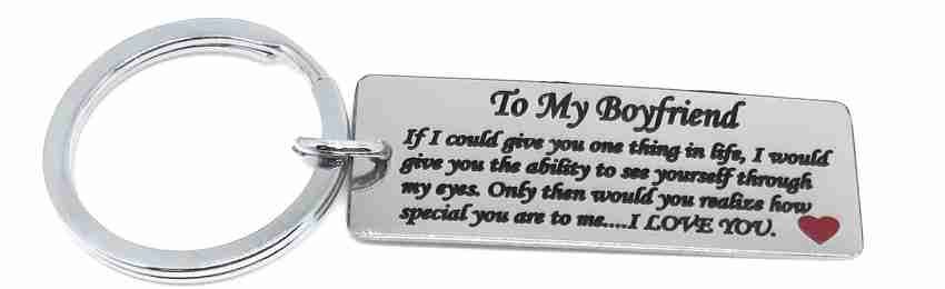 Aura To My Boyfriend Romantic Message Gift For Boys Guys Him Boyfriend Stainless Steel Key Chain Price in India Buy Aura To My Boyfriend Romantic Message Gift For Boys Guys Him