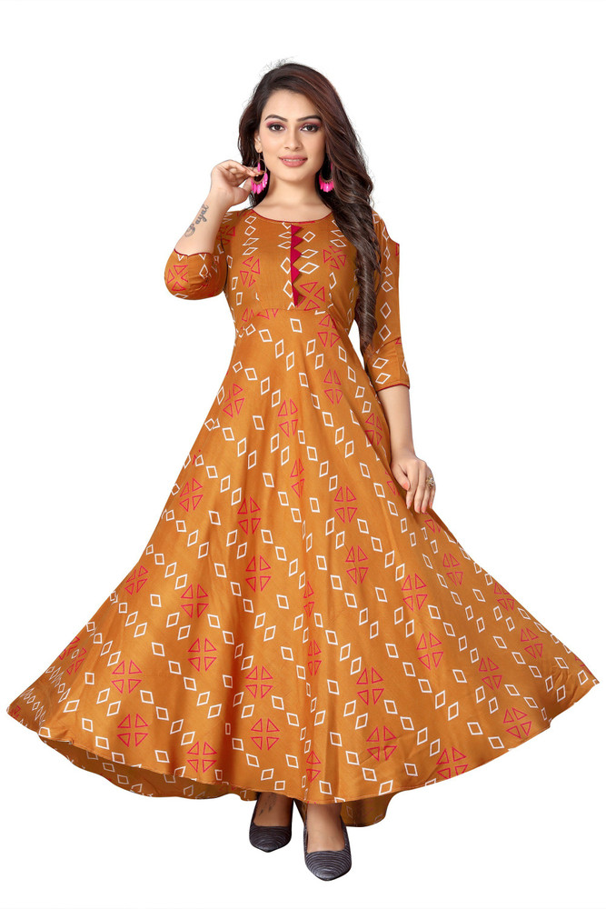Cotton anarkali shop kurtis on flipkart