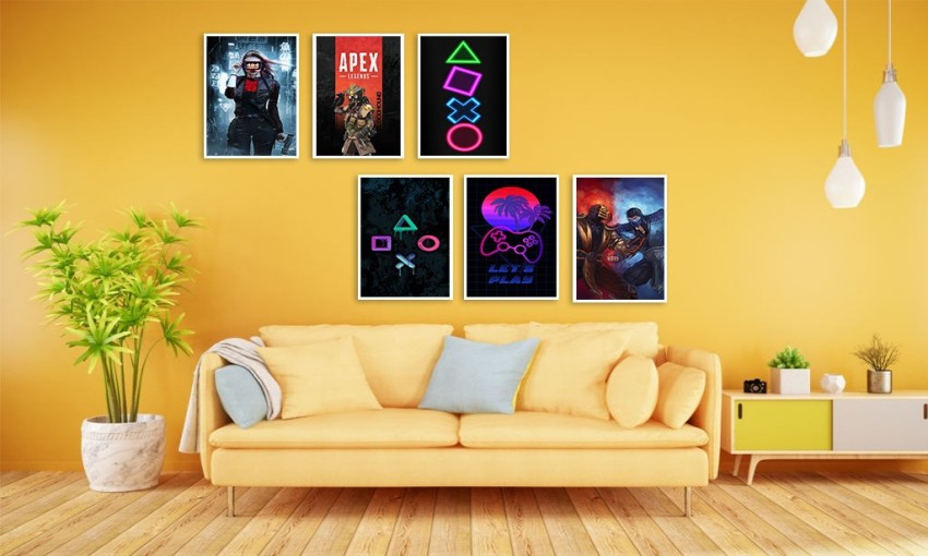 VEENSHI Pack of20 Gaming Wall Poster Games Poster For Room|A4 Size 11.9X8.3  Inch 300 Gsm Glossy Posters, Multicolor