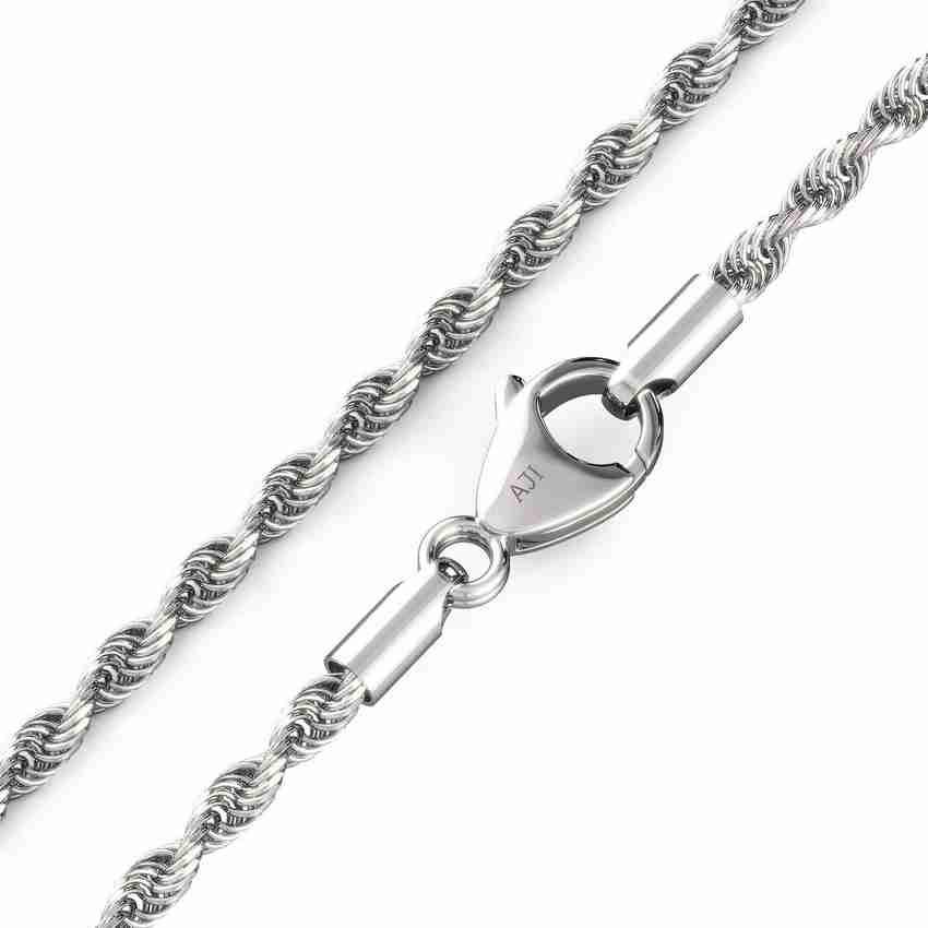 Mens platinum rope chain online