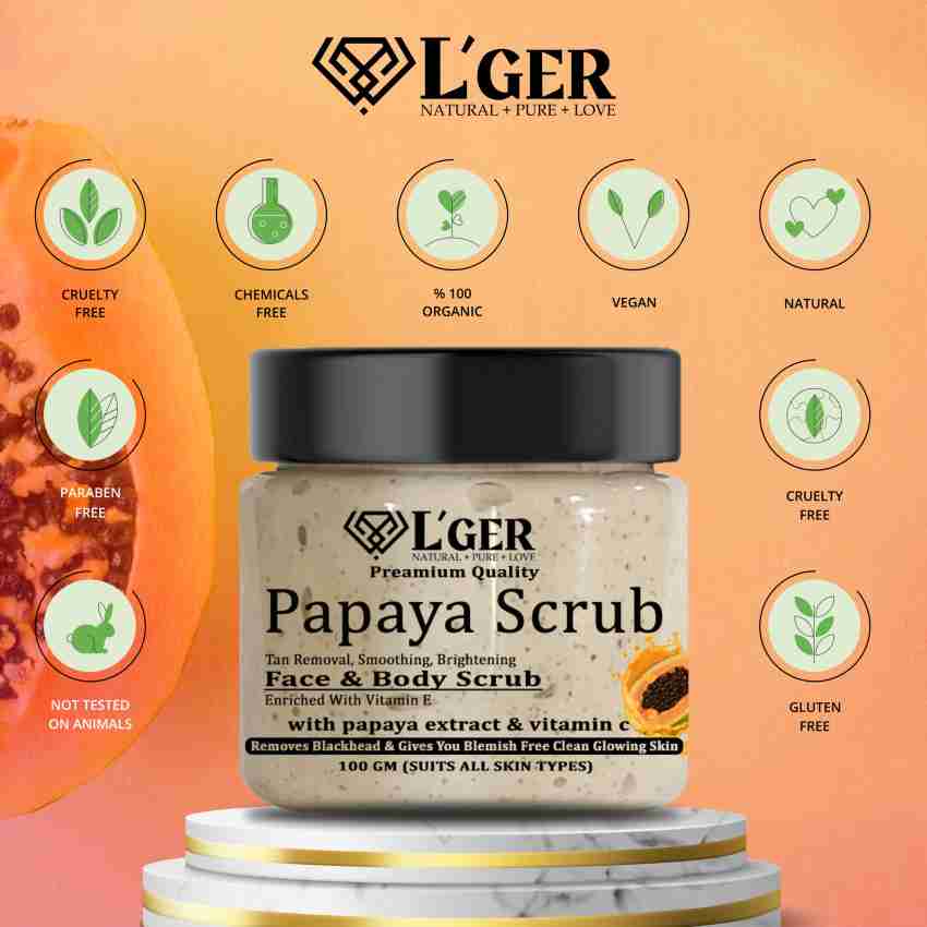 PureSense Natural Papaya Cruelty Free Face Scrub Online